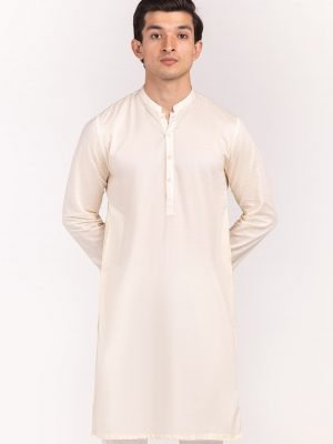 Gul Ahmed Pale Gold Basic Kurta in Arizalife Bangladesh KP-1779
