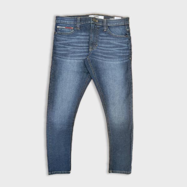 Skinny fit deep blue jeans pants for men in Bangladesh