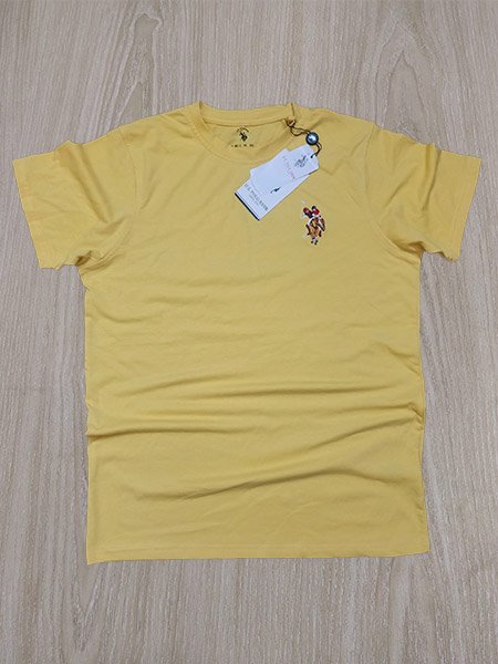 Men's Cotton Yellow Summer Friendly T-Shirts in Bangladesh