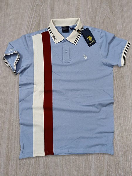 Premium sky polo t shirts for men in Bangladesh