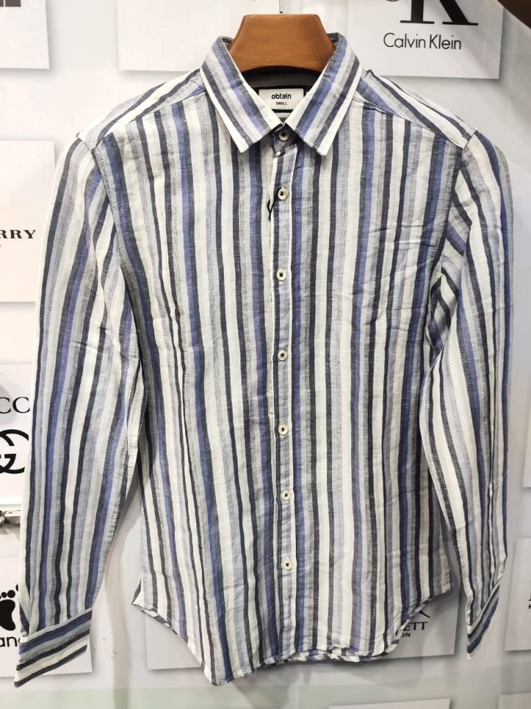 premium striped casual shirt for men