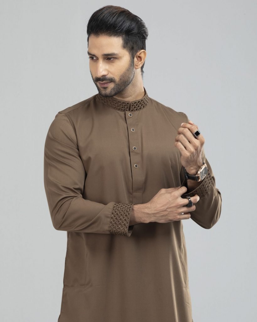 Mens Embroidery Luxury Panjabi (SG-08 A)