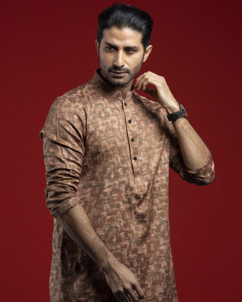Mens printed cotton panjabi SG-063 । Eid collection 2024