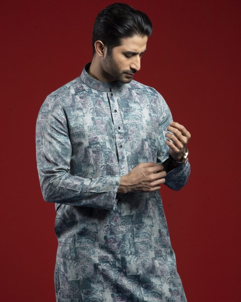Mens printed cotton panjabi SG-066 । Eid collection 2024