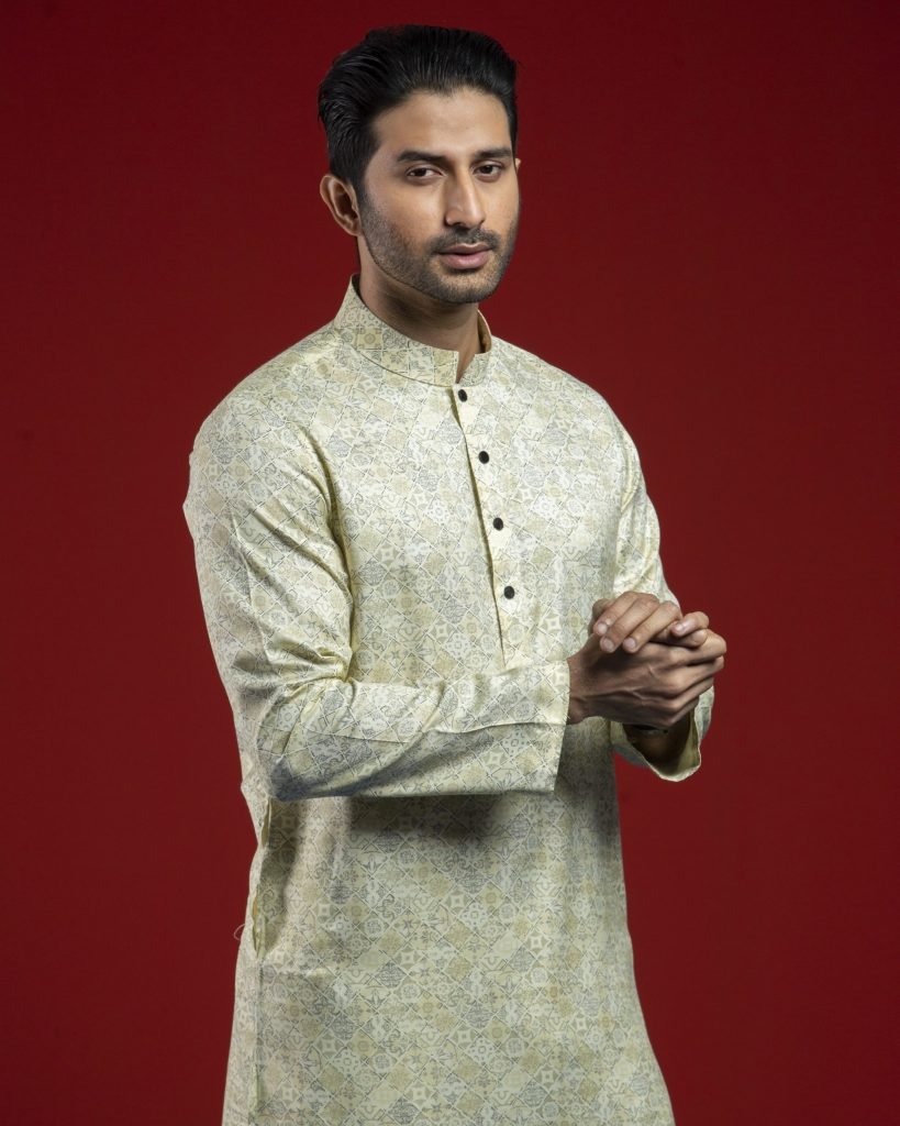 Mens printed cotton panjabi SG-071 । Eid collection 2024