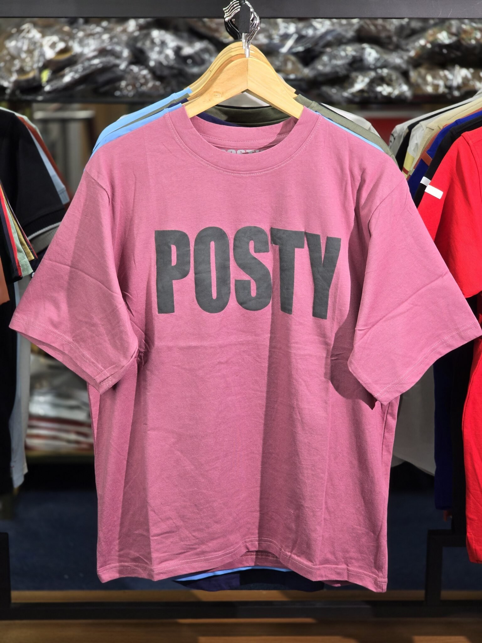 Trendy Drop Shoulder Tshirt Premium Edition Posty Peach ArizaLife trendy-drop-shoulder-tshirt-premium-edition-posty-peach-arizalife