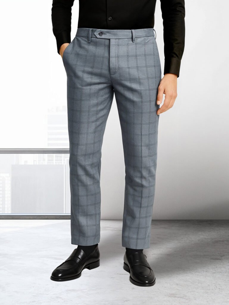 Exclusive Box Check Mens Formal Pants in Bangladesh