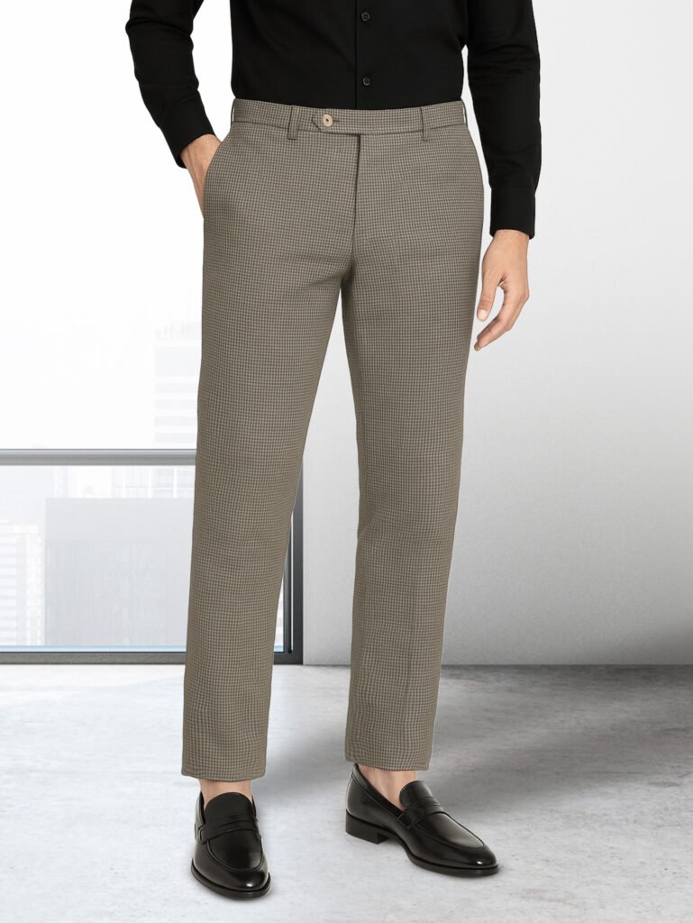 Exclusive Vintage Check Mens Formal Pants in Bangladesh