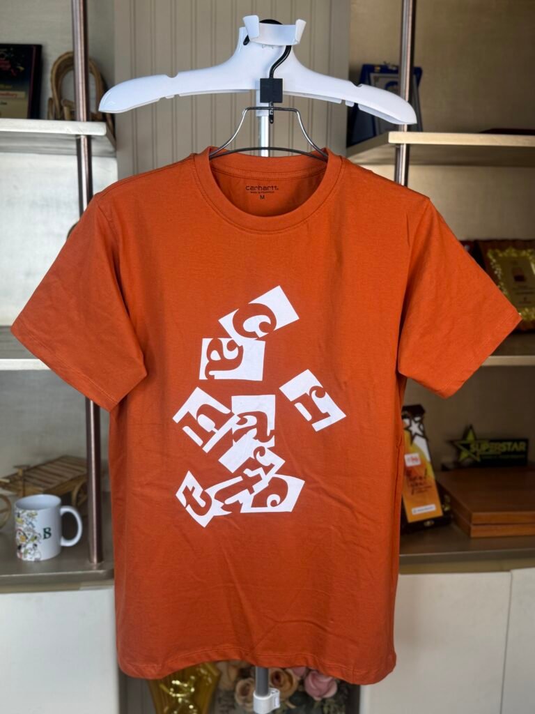 Original Carhatt Burnt Orange Color T-shirt in Bangladesh