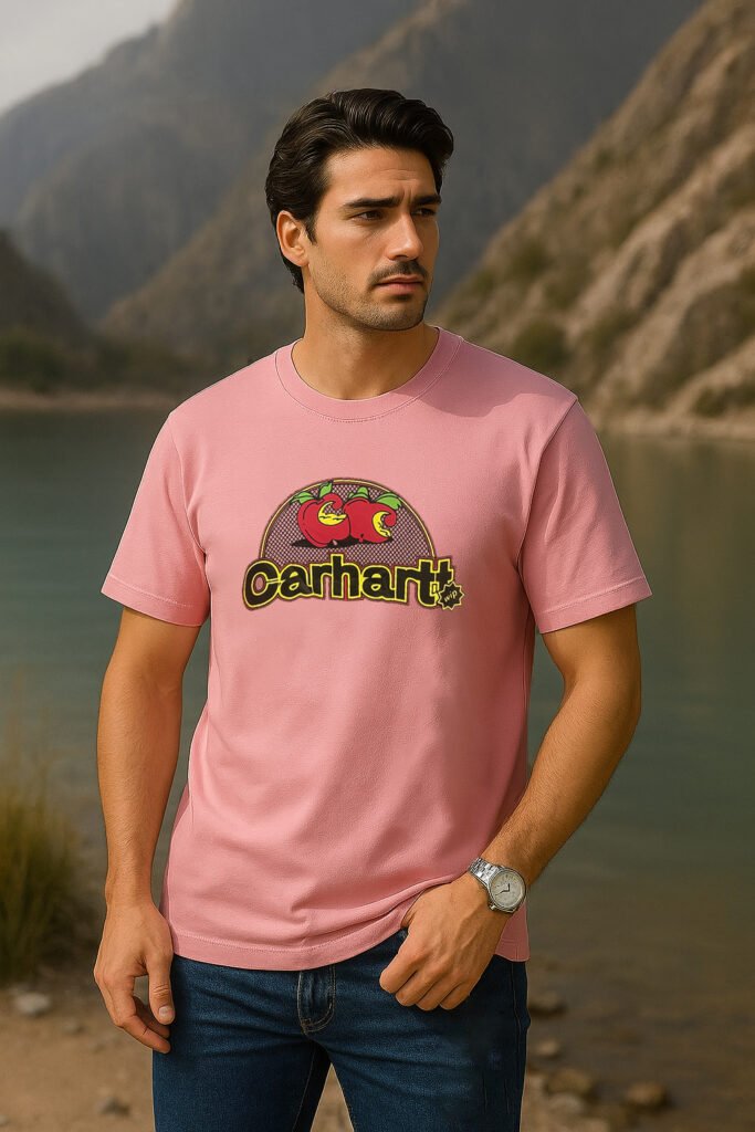 Original Carhatt Peach Color T-shirt in Bangladesh