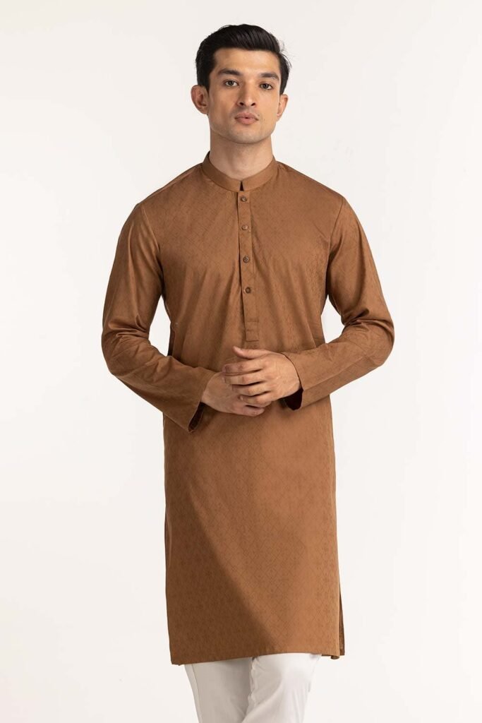 Gul Ahmed Camel Basic Kurta KR-PLN24-029