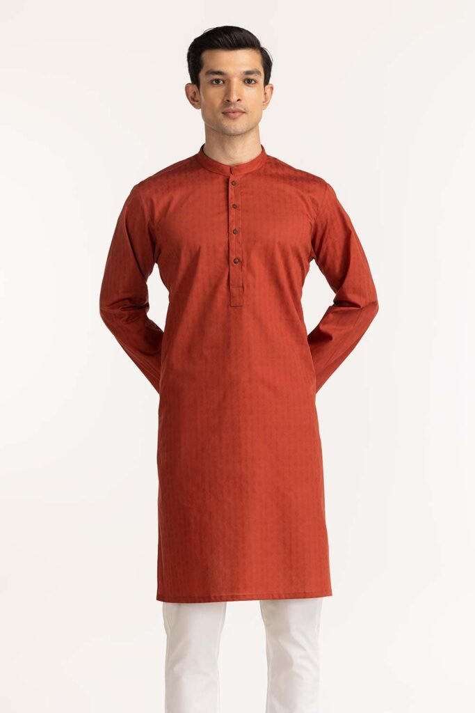 Gul Ahmed Rust Basic Kurta KR-STY24-063