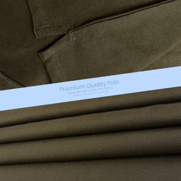 PRADA SPANDEX COTTON POLO D.OLIVE FOR MEN
