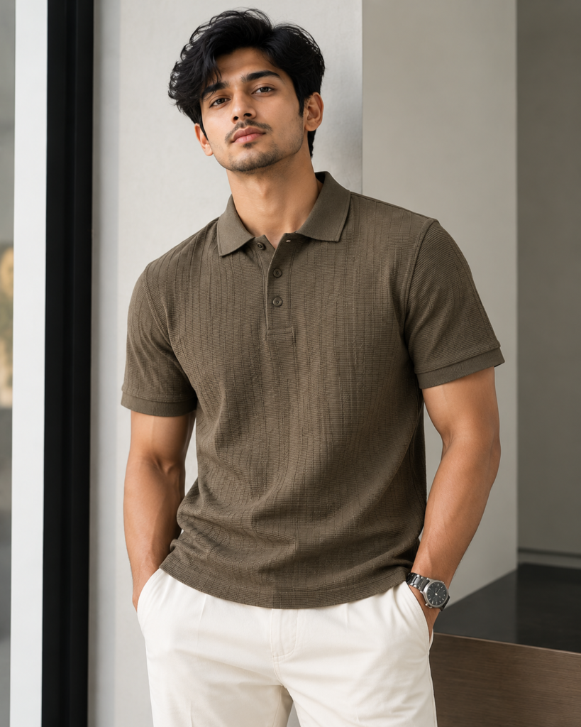 Zara Ottoman Old Money Polo – Coffee For Men