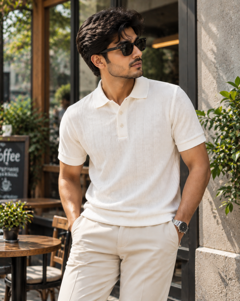 Zara Ottoman Old Money Polo – O.White For Men