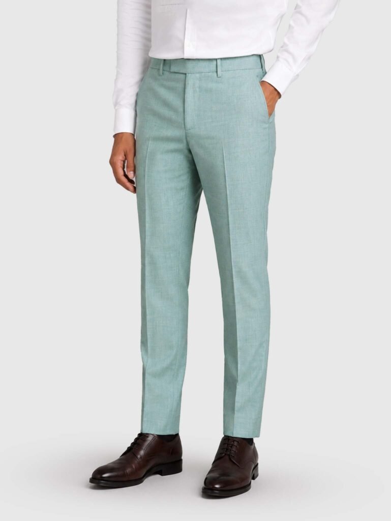 mint green formal pant for men