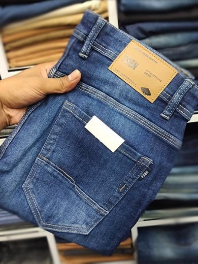 Premium deep blue jeans pants
